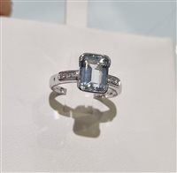 Anillo Mujer in Oro Acquamarina ANOR-130-286